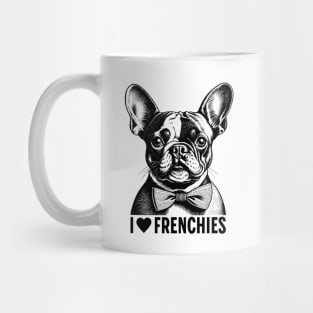 Frenchie Love: Adorable Vintage French Bulldog Design Mug